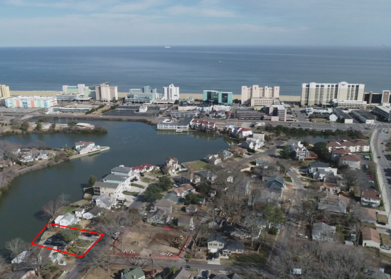 drone shot Virginia Beach